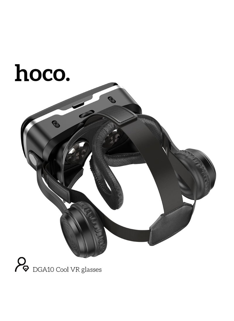 hoco. - hoco DGA10 VR Glasses – Wide-Angle Viewing, Adjustable Interpupillary Distance, Compatible with 5.5-7.2 Inch Phones - Image 1