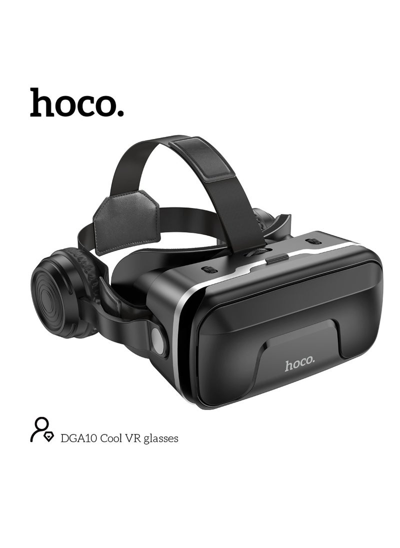 hoco. - hoco DGA10 VR Glasses – Wide-Angle Viewing, Adjustable Interpupillary Distance, Compatible with 5.5-7.2 Inch Phones - Image 1