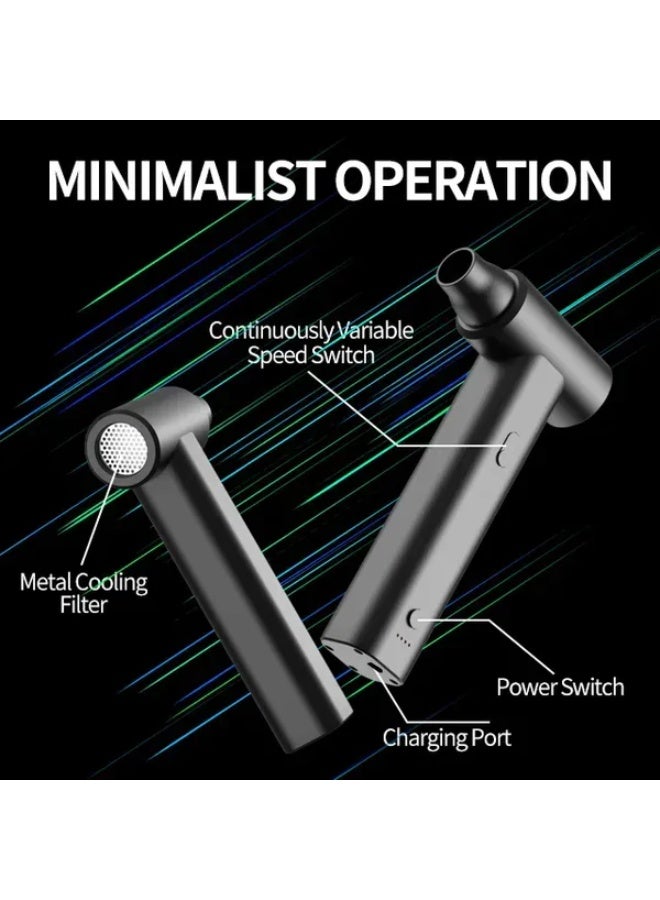 كروني منفاخ غبار قوي من Crony J01max-V، منفاخ غبار قوي محمول لاسلكي، جامع غبار توربو، منفاخ كهربائي صغير، مروحة توربو نفاثة، مجفف شعر - Image 3