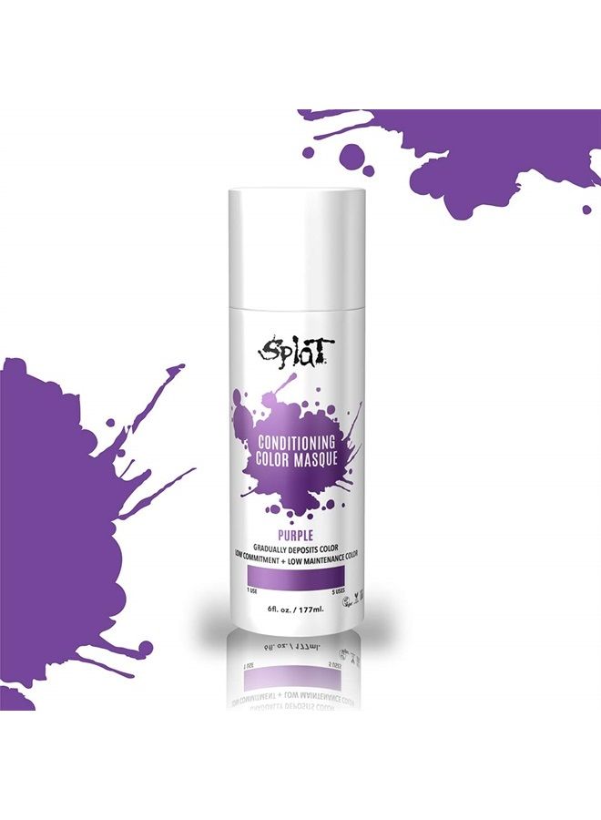 SPLAT Hair Color Conditioning Masque (6oz) (Purple) - Image 3
