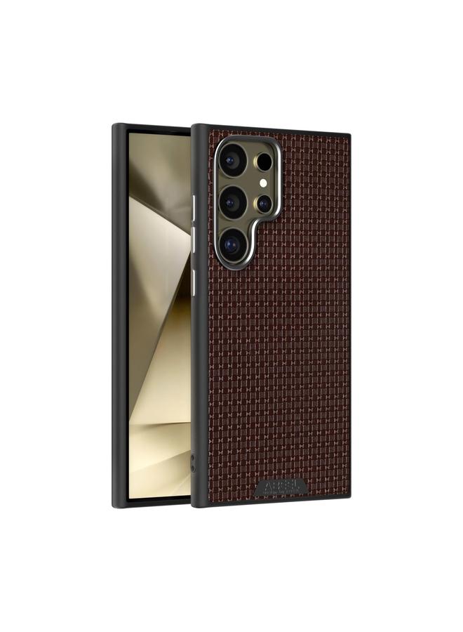 S-TOP Case For Samsung Galaxy S24 Ultra 5G ABEEL Ruyi Pattern 6D Micro Relief MagSafe Leather Phone Case - Image 1