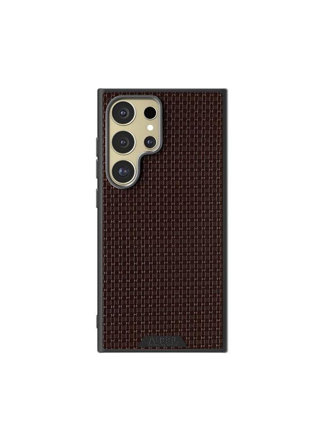 S-TOP Case For Samsung Galaxy S24 Ultra 5G ABEEL Ruyi Pattern 6D Micro Relief MagSafe Leather Phone Case - Image 2
