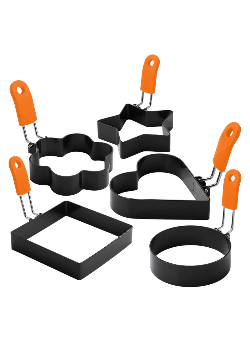 general Stainless steel omelette stainless steel square egg ring non-stick omelette mold poached egg mold set - Image 2