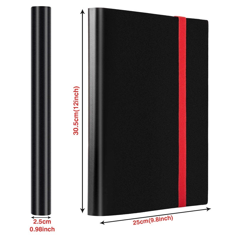 GEAoffice Card Binder, 9 Pockets Trading Card Album Folder, 360 Side Loading Pocket Binder for Sports&Game Cards, MTG and Other TCG, ATCs, Black - Image 3