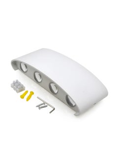 MODI 8*2W Modern LED Warm White Wall Light , IP65 Waterproof, 1500lm, Up & Down Lighting - White  - Image 3