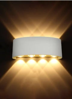 MODI 8*2W Modern LED Warm White Wall Light , IP65 Waterproof, 1500lm, Up & Down Lighting - White  - Image 1