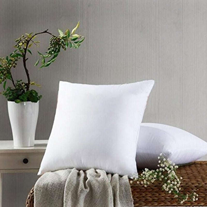 Set Of 2 18x18 Inch Square Pillow Fillers Allergy Friendly Decorative Inserts Enhanced Version - Image 2