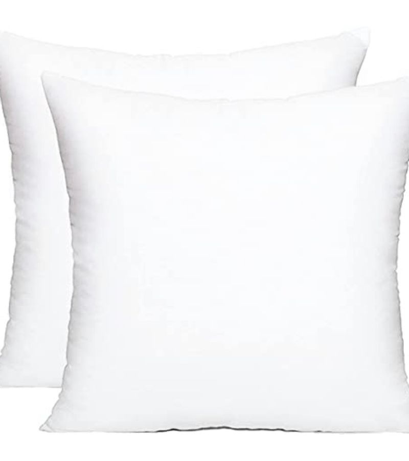 Set Of 2 18x18 Inch Square Pillow Fillers Allergy Friendly Decorative Inserts Enhanced Version - Image 5