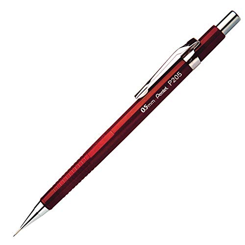 Pentel Sharp Mechanical Pencil, 0.5mm, Burgundy Barrel, Each -  PENP205B - Image 4