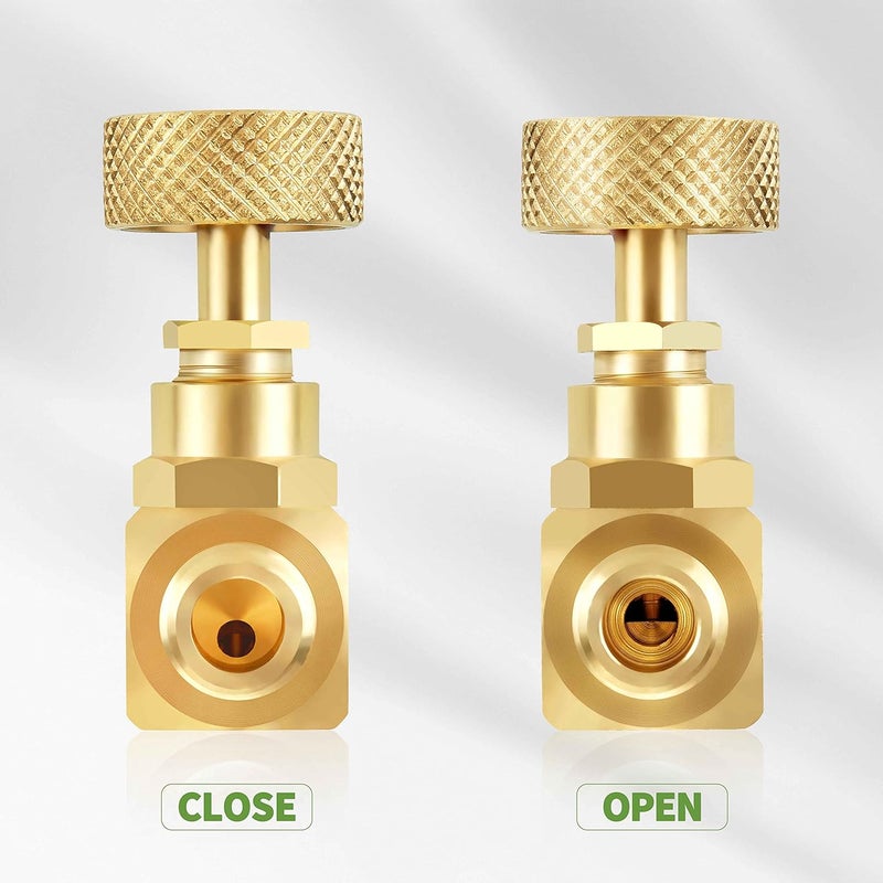 LitOrange 1 Pack Heavy Duty Brass Replacement Control Needle Valve 1/4" Male NPT X 1/4" Female NPT Connection（Pack of 1) - Image 4