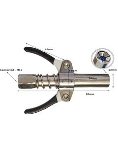 Inditrust Inditrust 1pc Double handle Grease Gun Coupler with 1pc 30cm Hose 10000 PSI compatible with All Grease Guns 18  - Image 5