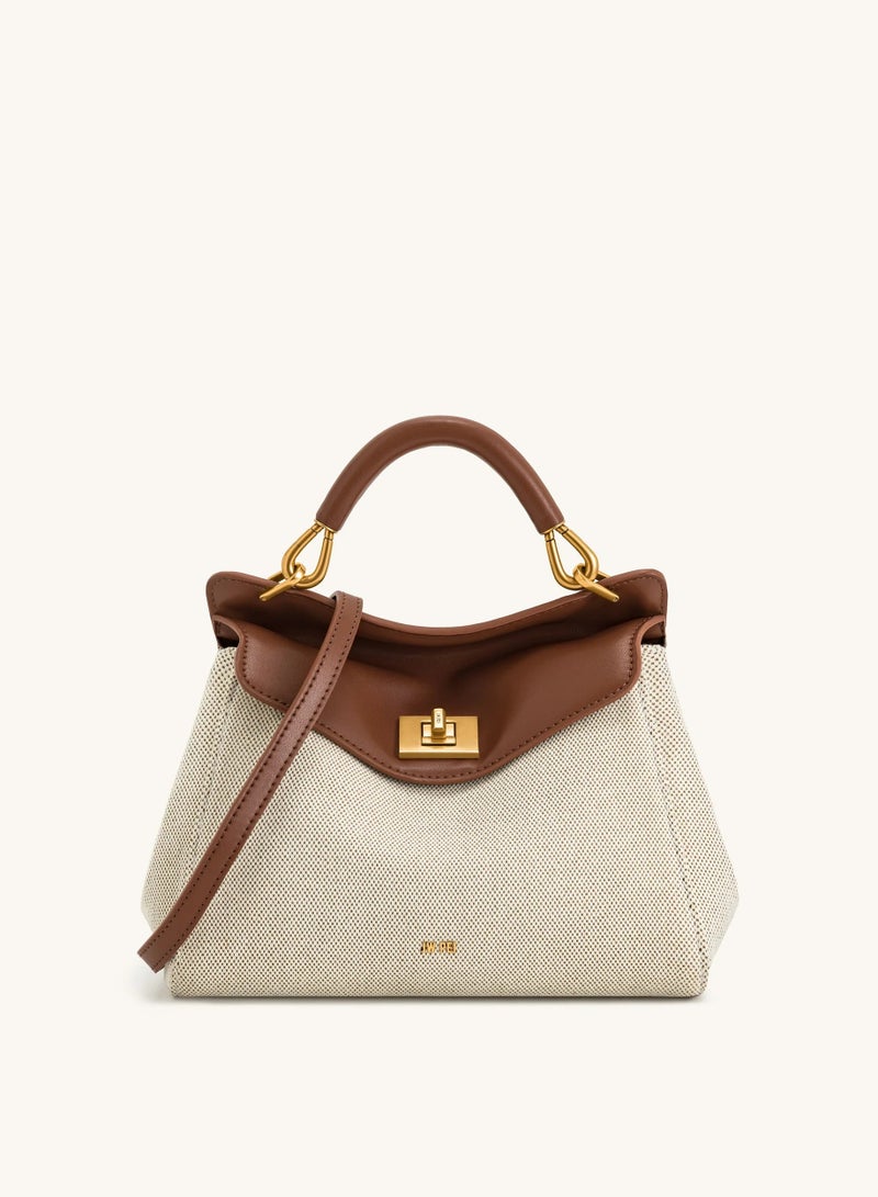 جيه دبليو بي JW PEI النساء New Lucia Tote حقيبة واحدة الكتف حقيبة اليد (كريم بني)  - Image 1