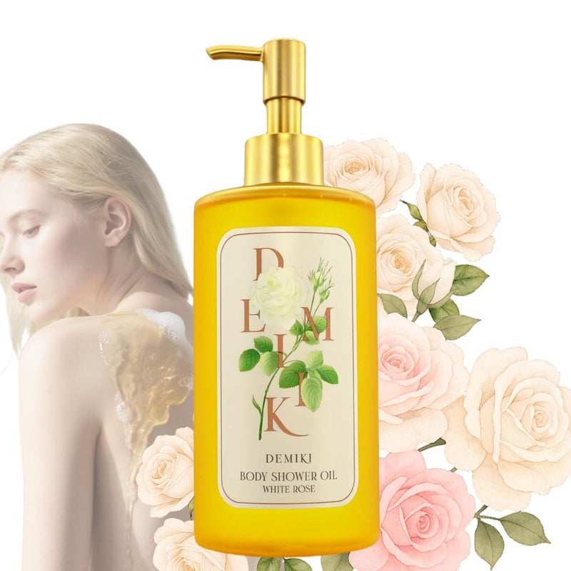 DEMIKI Body Wash Shower Oil Cleanser for WomenJapanese Bath Oil Skin So Soft Moisturizing bodywash Body Oil Cleanser Natural Shower Gel Body Care SulfateFreeParabenFree 10 floz - Image 1