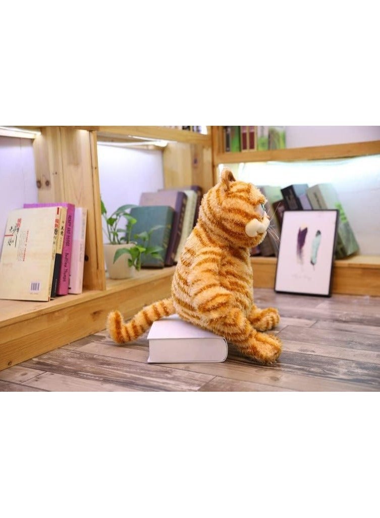 general 11.8-inch Ugly Cat Plush Toy Adorable Cat Plush Toy—Beloved by Children Yellow Chubby Cat, Lazy Yellow Chubby Cat Plush Toy - Image 3