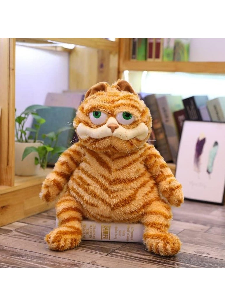 general 11.8-inch Ugly Cat Plush Toy Adorable Cat Plush Toy—Beloved by Children Yellow Chubby Cat, Lazy Yellow Chubby Cat Plush Toy - Image 2