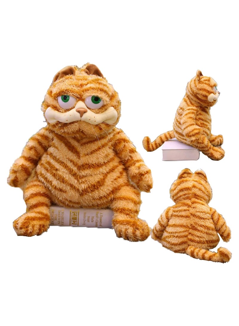 general 11.8-inch Ugly Cat Plush Toy Adorable Cat Plush Toy—Beloved by Children Yellow Chubby Cat, Lazy Yellow Chubby Cat Plush Toy - Image 1