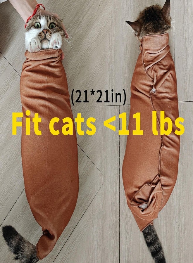 Oncpcare 2PCS Cat Wrap for Cutting Nails, 21x21in Self-Adherent Pet Cat Grooming Wrap for Medicine, Nail Clipping, Teeth Brushing, Ear Cleaning | Anti-Escape Anti-Bite Anti-Scratch (Butterfly) - Image 2