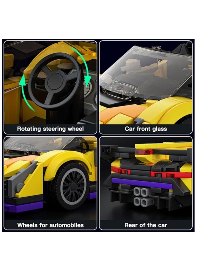 mould king Mould King 27053 Speed ​​Champoin Veneno Supercar Building Kit, toys-and-games/building-toys, Toy Car Building Blocks, Speed ​​Racing Building Blocks, building blocks for kids 8+ (365 Pieces)  - Image 5