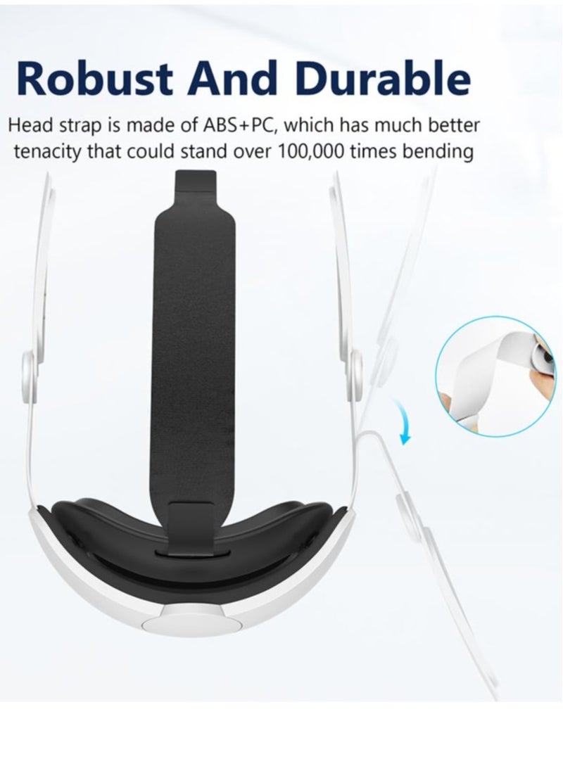 Excefore - Adjustable Head Strap for Meta Quest 3 Accessories, Comfortable Lightweight Adjustable Elite Headset Replacement Accessories for Meta Quest 3, VR Headset Strap Replacement for Meta Quest 3 - Image 1