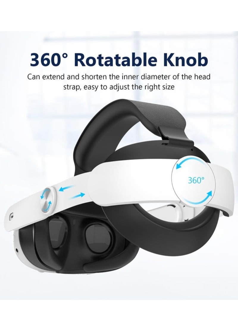 Excefore - Adjustable Head Strap for Meta Quest 3 Accessories, Comfortable Lightweight Adjustable Elite Headset Replacement Accessories for Meta Quest 3, VR Headset Strap Replacement for Meta Quest 3 - Image 1