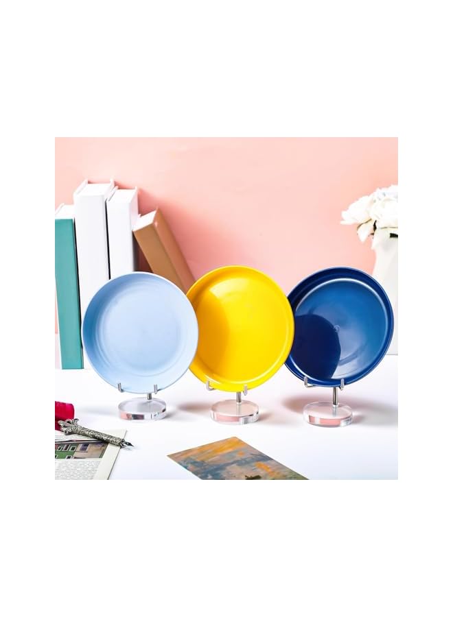 The Bros Adjustable Metal Arms Display Stand Easel, 4 Pcs Crystal Display Stand, Clear Display Easel Stands Pedestal, with Acrylic Base, Small Collectibles Display Stands for Mineral Agate Collectibles - Image 5