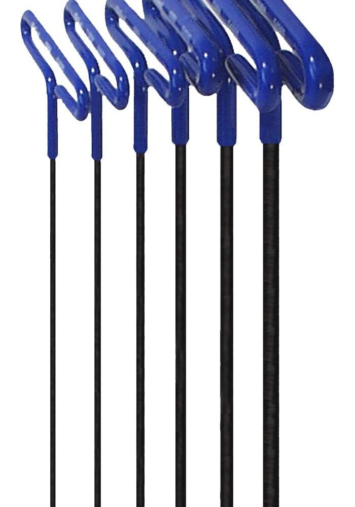 Eklind 55196 Cushion Grip Hex T-Key Allen Wrench Set - 6 Piece Metric Sizes 2-6 with 9 Inch Shaft - Image 1