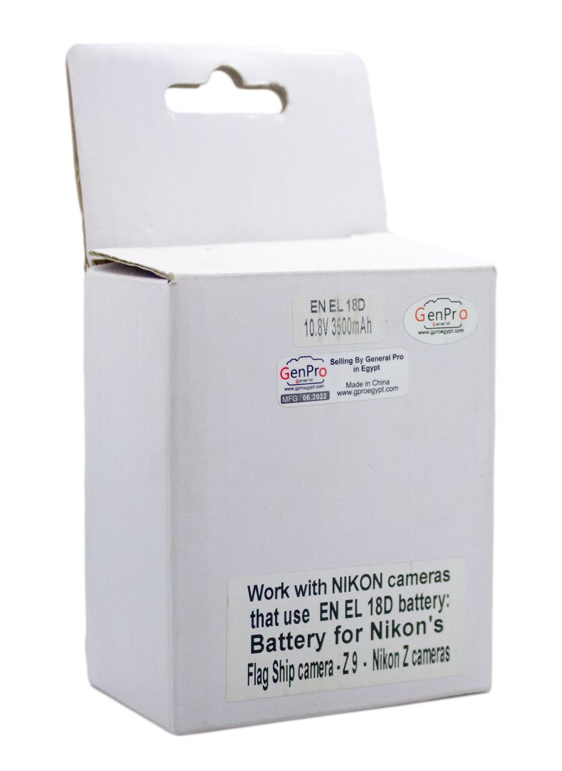 Beston Battery for Nikon EN-EL18D: Advanced rechargeable battery tailored for Nikon cameras utilizing EN-EL18D.