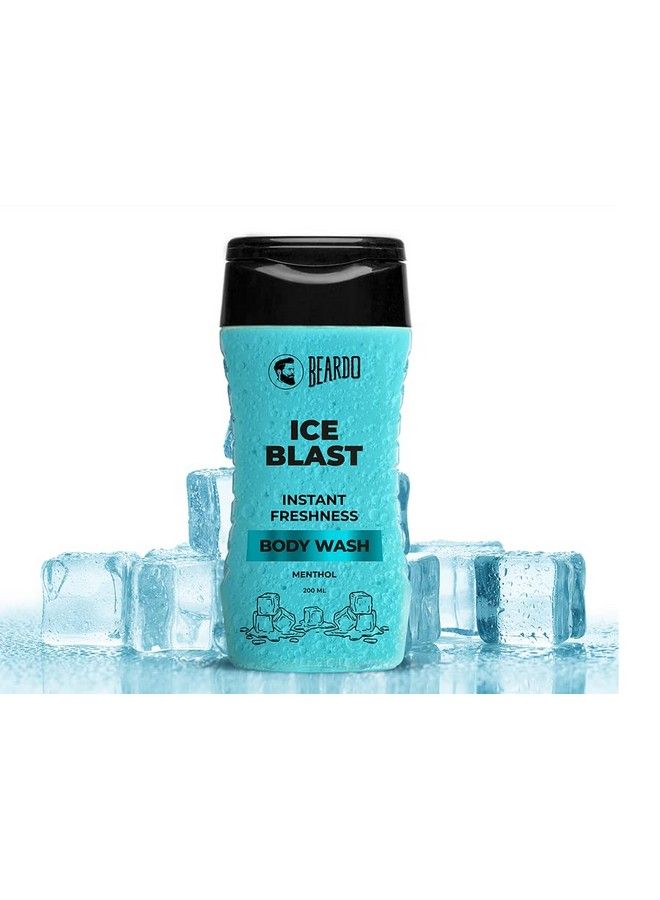 BEARDO Ice Blast Body Wash For Men 200Ml | Menthol Cooling Bodywash For Men | Instant Icy Cool Freshness Body Wash | For The Pricky Summer Heat | Sweat Control | Long Lasting Cool - Image 1