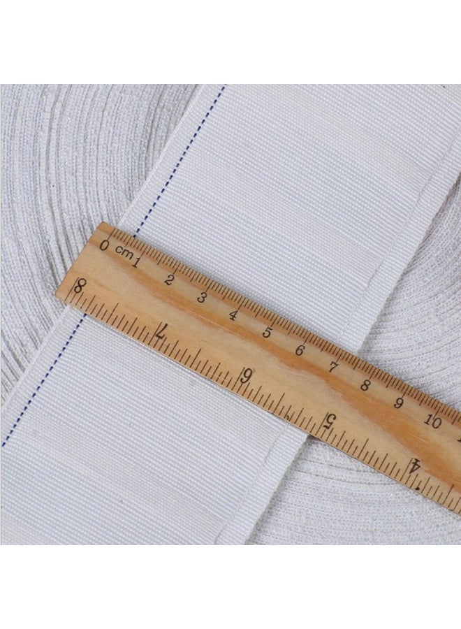 Curtain Heading Deep Pinch Pleat Cotton Tape, White, 3 inch x 11 Yards - Image 2