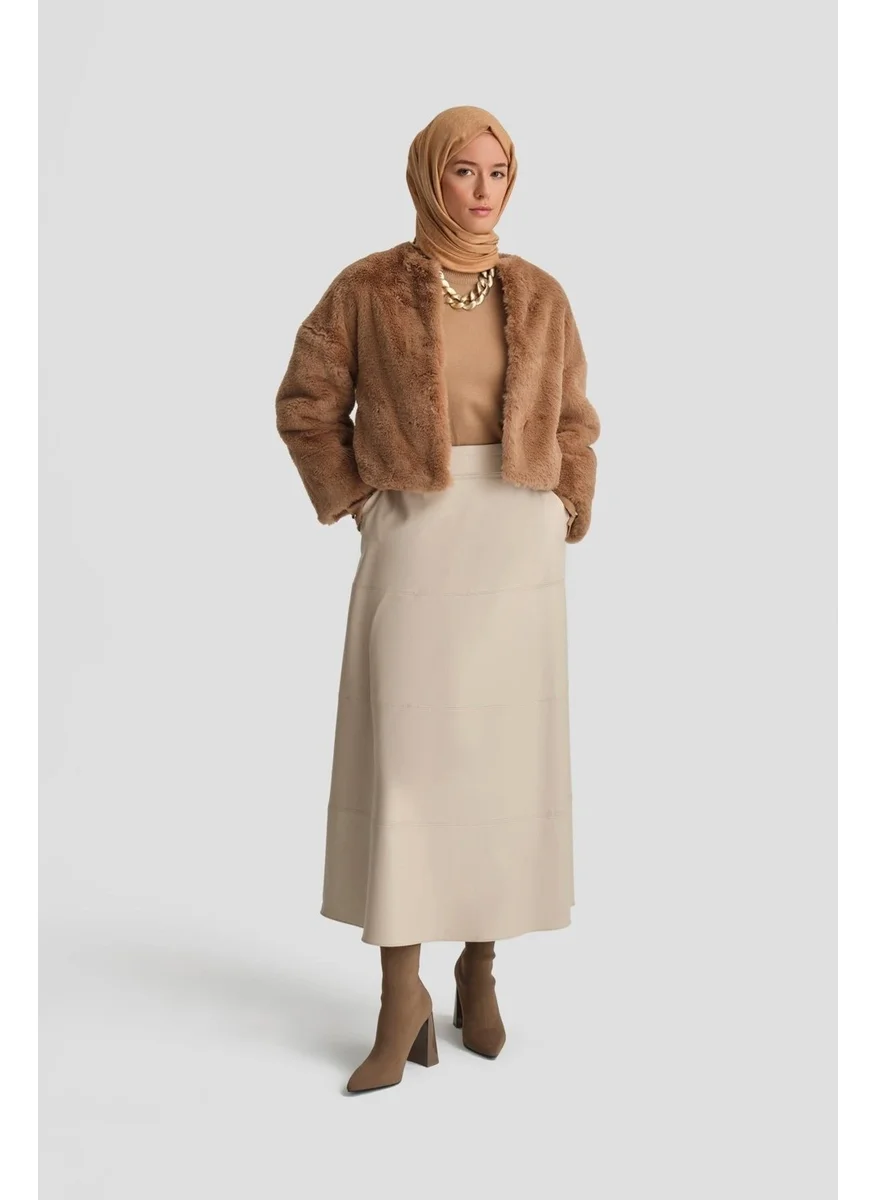ARMINE Fur Coat 24K7610 Camel
