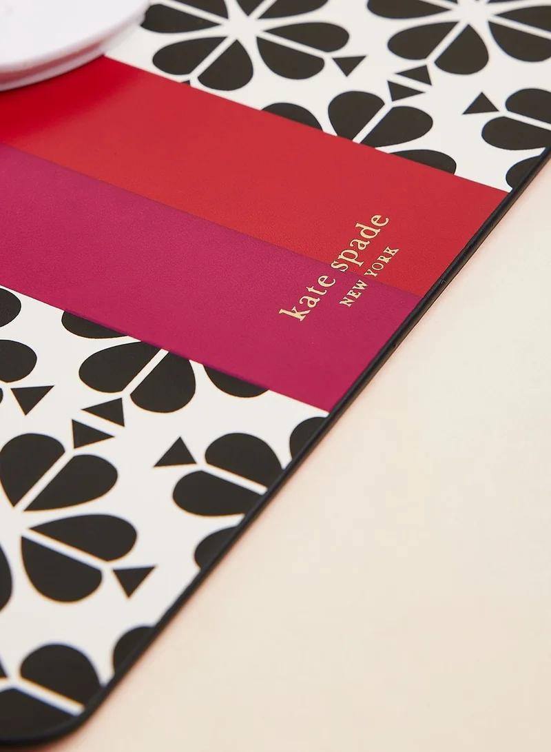 Kate Spade Mouse Pad, Black Spade Flower