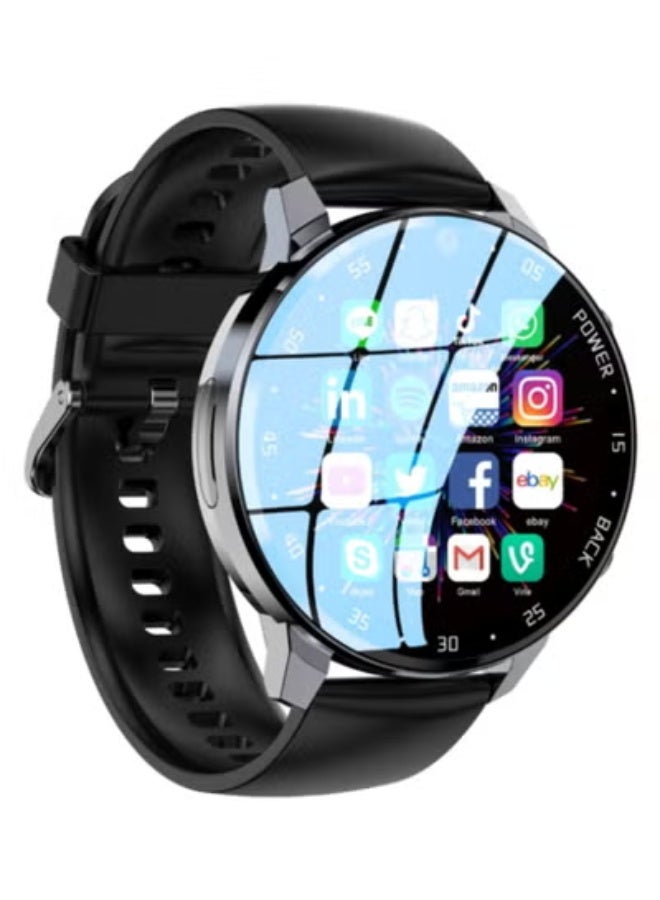 AROAQ A3 1.43 inch IP67 Waterproof 4G Android 8.1 Smart Watch Support Face Recognition / GPS, Specification:4G+64G(Black)  - Image 2