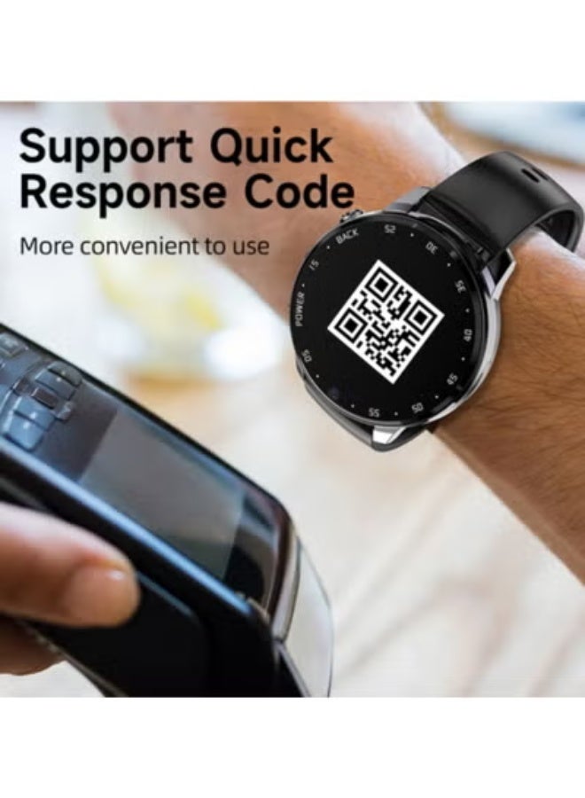 AROAQ A3 1.43 inch IP67 Waterproof 4G Android 8.1 Smart Watch Support Face Recognition / GPS, Specification:4G+64G(Black)  - Image 5
