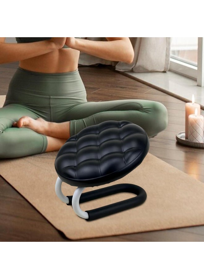 Portable Meditation Stool, Ergonomic Kneeling Support for Yoga, Mindfulness, and Prayer,  Black - Image 4