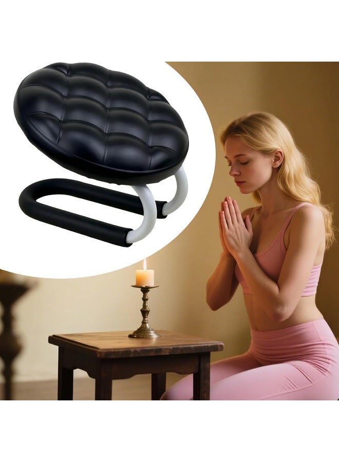 Portable Meditation Stool, Ergonomic Kneeling Support for Yoga, Mindfulness, and Prayer,  Black - Image 5