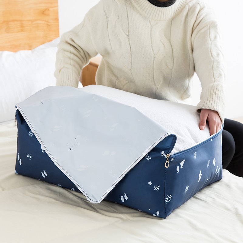 Quilt Storage Bag Large Capacity Waterproof Moisture-Proof Organizing Clothes Clothing Luggage Bag Moving Packing Quilt Bag - Image 3