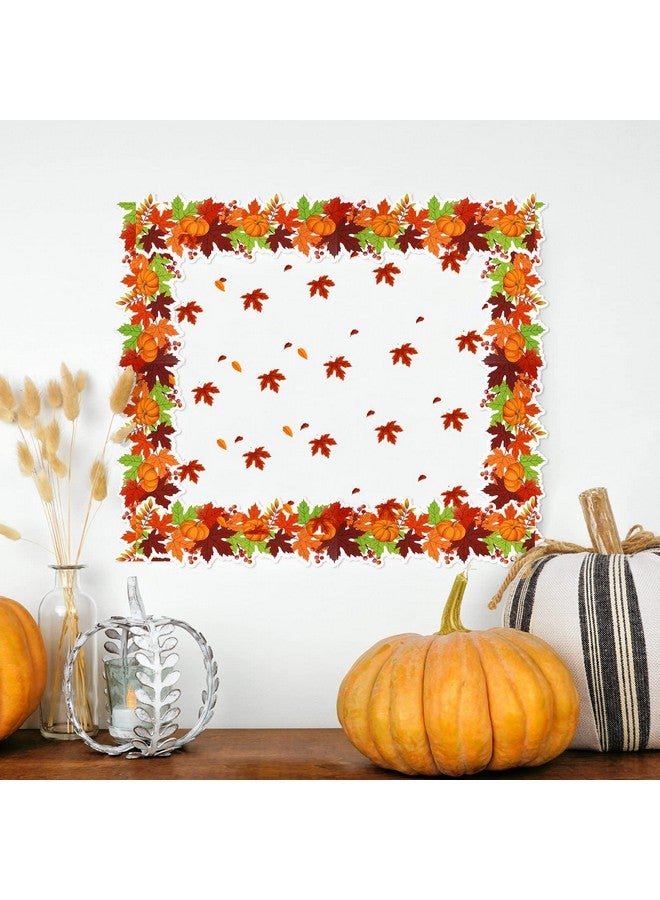 تيلينغ لوحة إعلانات عيد الشكر بطول 65.6 قدمًا على شكل قرع الخريف، لوحة إعلانات الخريف على شكل حد لجدار الفصل الدراسي، سبورة مدرسية، ديكور منزلي وداخلي للمكتب (قرع) - Image 4