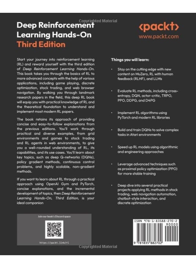Deep Reinforcement Learning Hands-On - Third Edition: A practical and easy-to-follow guide to RL from Q-learning and DQNs to PPO and RLHF