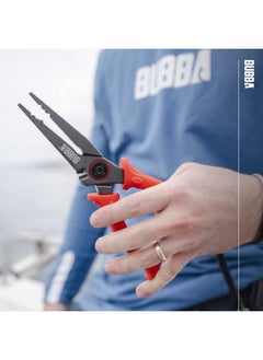 Bubba BUBBA 8.5" Stainless Steel Pliers with Non-Slip Handle, Spring Loaded with Crimping Tools and Anvil Cutters Lanyard Hole and Sheath  - Image 2
