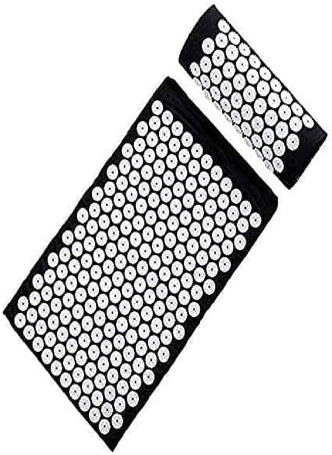 Acupuncture Pads, Acupressure Massage Pads, Meditation Pads, Pillow Set for Back Acupuncture Cushion Yoga Mat Massage Fitness Meditation Pad for Storage and Travel