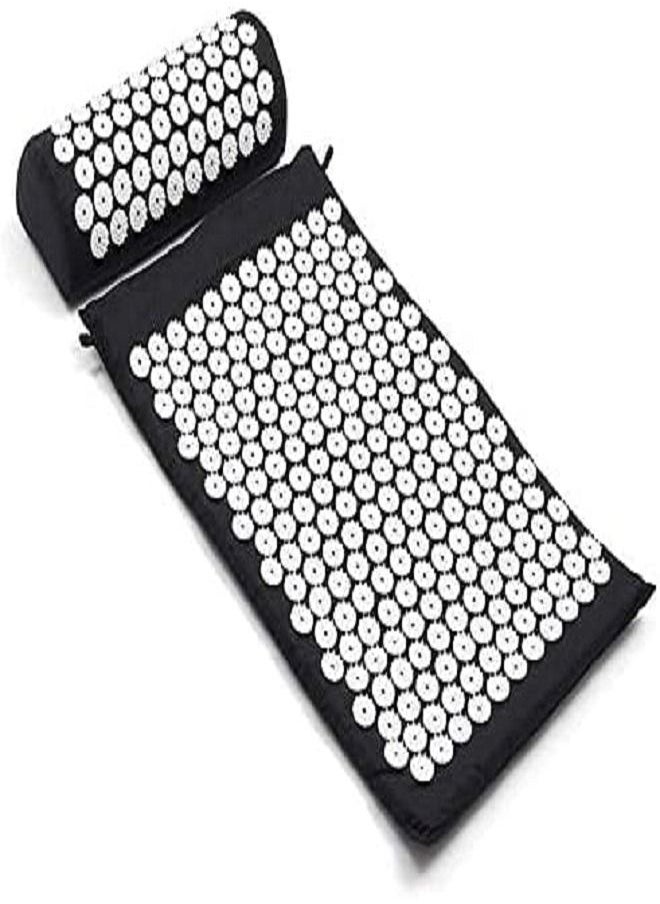 Acupuncture Pads, Acupressure Massage Pads, Meditation Pads, Pillow Set for Back Acupuncture Cushion Yoga Mat Massage Fitness Meditation Pad for Storage and Travel