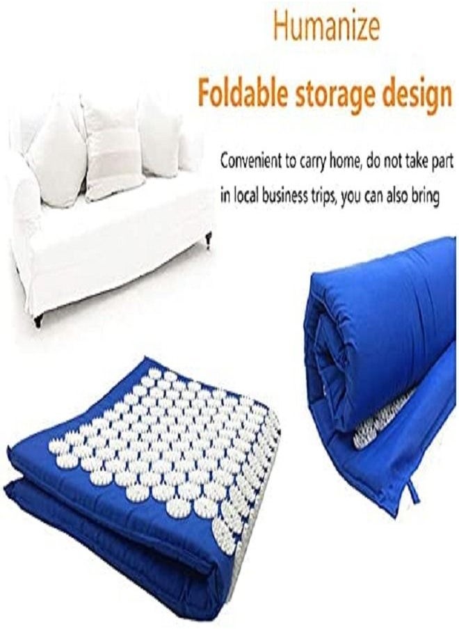 Acupuncture Pads, Acupressure Massage Pads, Meditation Pads, Pillow Set for Back Acupuncture Cushion Yoga Mat Massage Fitness Meditation Pad for Storage and Travel