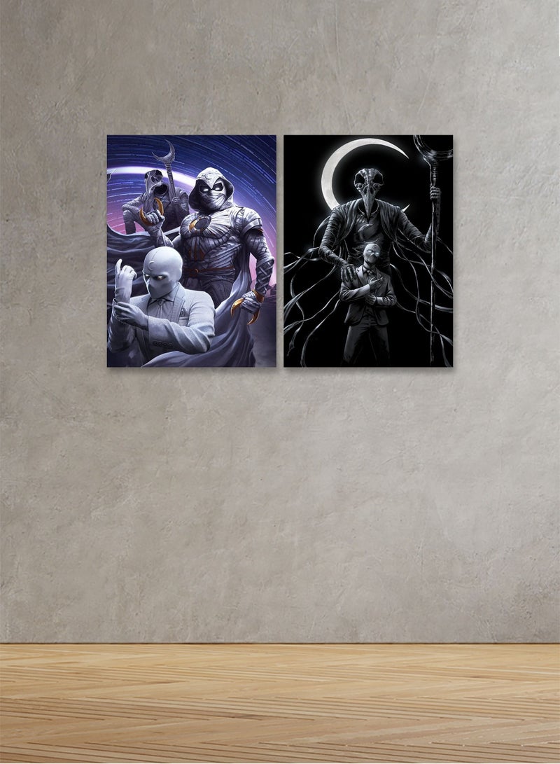 Marktna Decorative Wall Art Painting with an Animation Design, 2 pieces, Size 80x60cm - Image 1