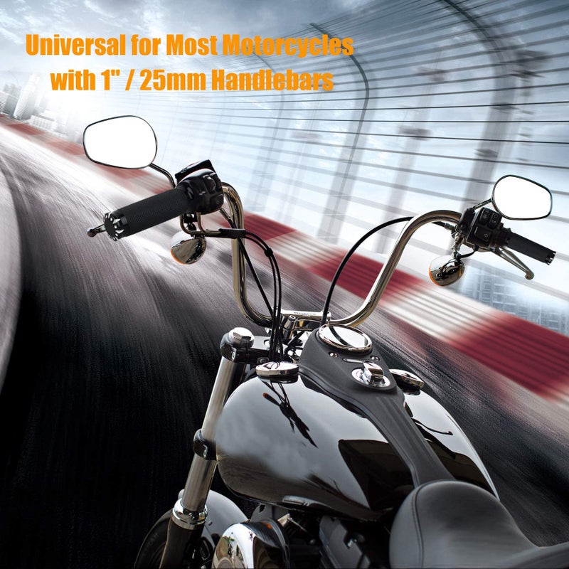 NTHREEAUTO Handlebar Hand Grips Motorcycle Throttle Grip for 1" / 25mm Handle Bars Universal Compatible with Harley Dyna Sportster 883 1200 Road Electra Glide Softail Touring - Image 4