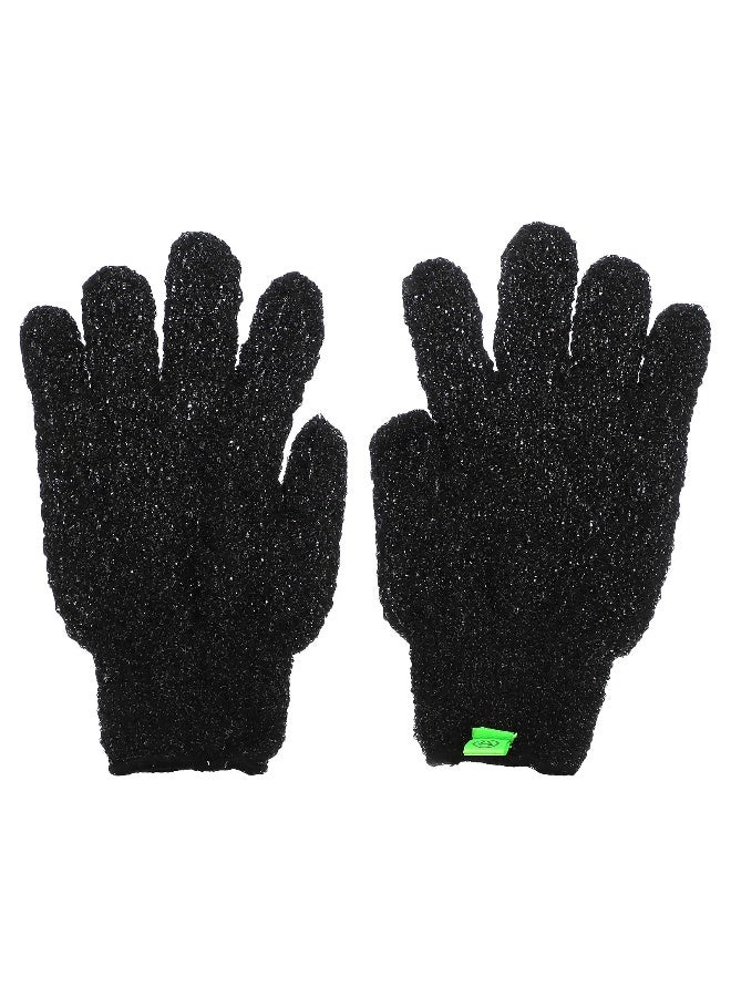 AfterSpa, Exfoliating Gloves, Black, 1 Pair - Image 3