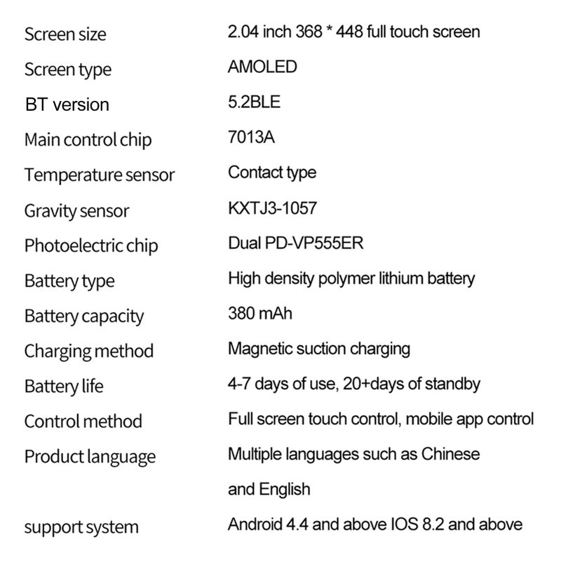Smart Watch: 2.04-Inch High-Clear AMOLED Color Display, 24-Hour Health Monitoring - SOS Emergency Call, Fitness Watch for Men With 150 Sports Modes, Android Smartwatch for Outdoor Sports & Daily Use - Image 4