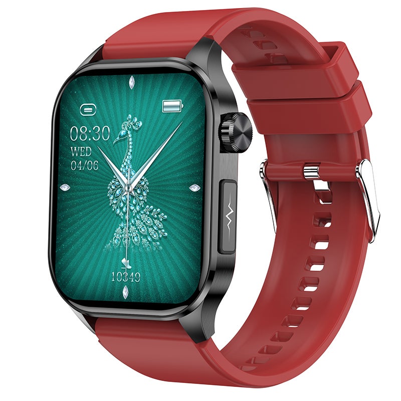 Smart Watch: 2.04-Inch High-Clear AMOLED Color Display, 24-Hour Health Monitoring - SOS Emergency Call, Fitness Watch for Men With 150 Sports Modes, Android Smartwatch for Outdoor Sports & Daily Use - Image 1