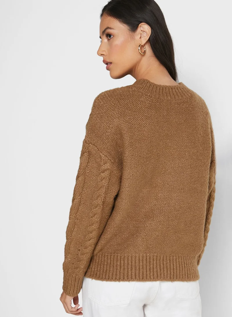 VERO MODA Cable Knit Sweater