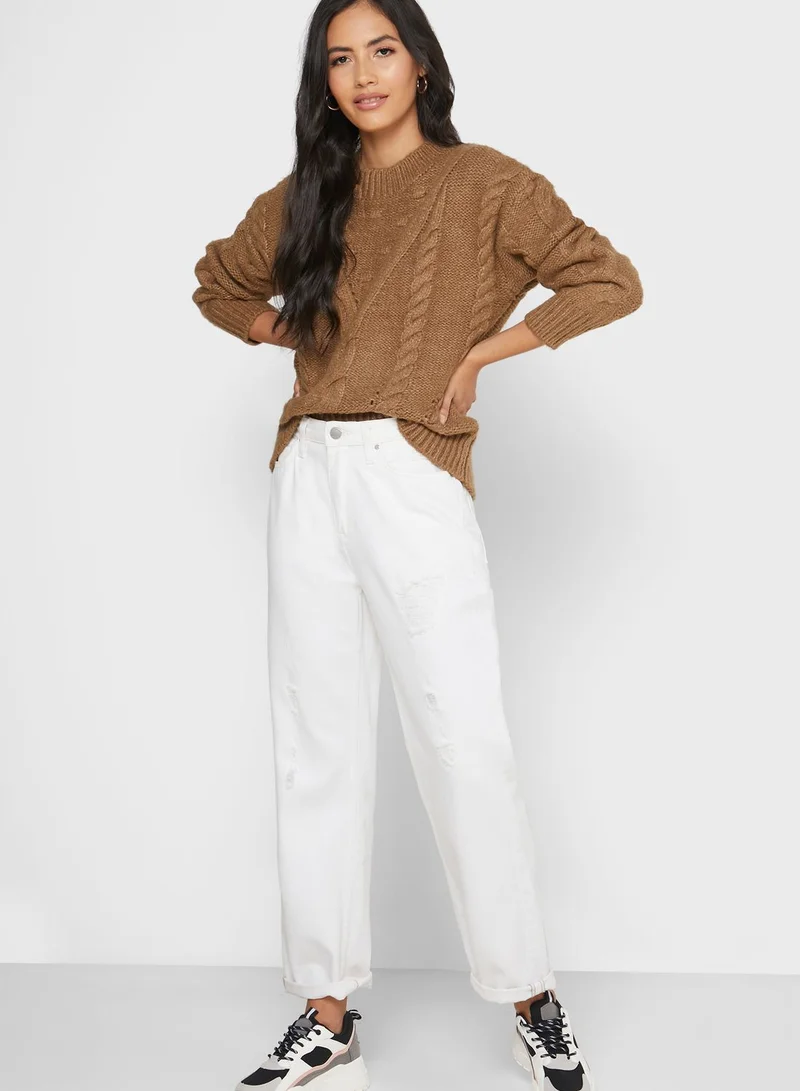 VERO MODA Cable Knit Sweater