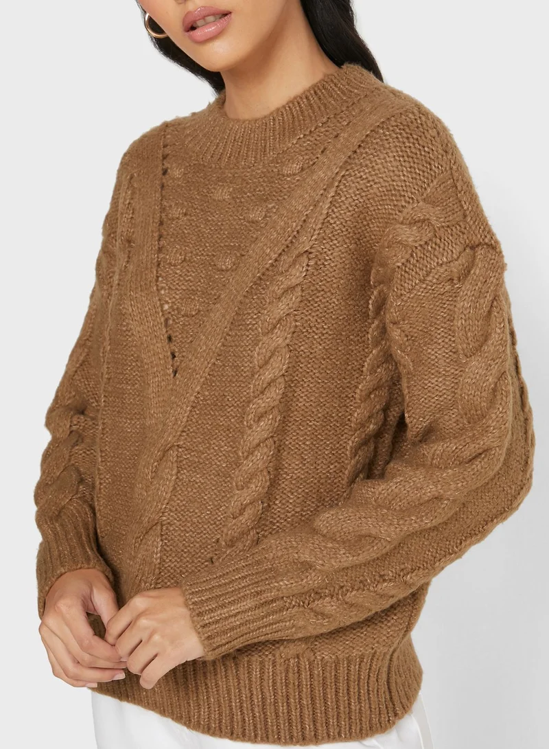 VERO MODA Cable Knit Sweater